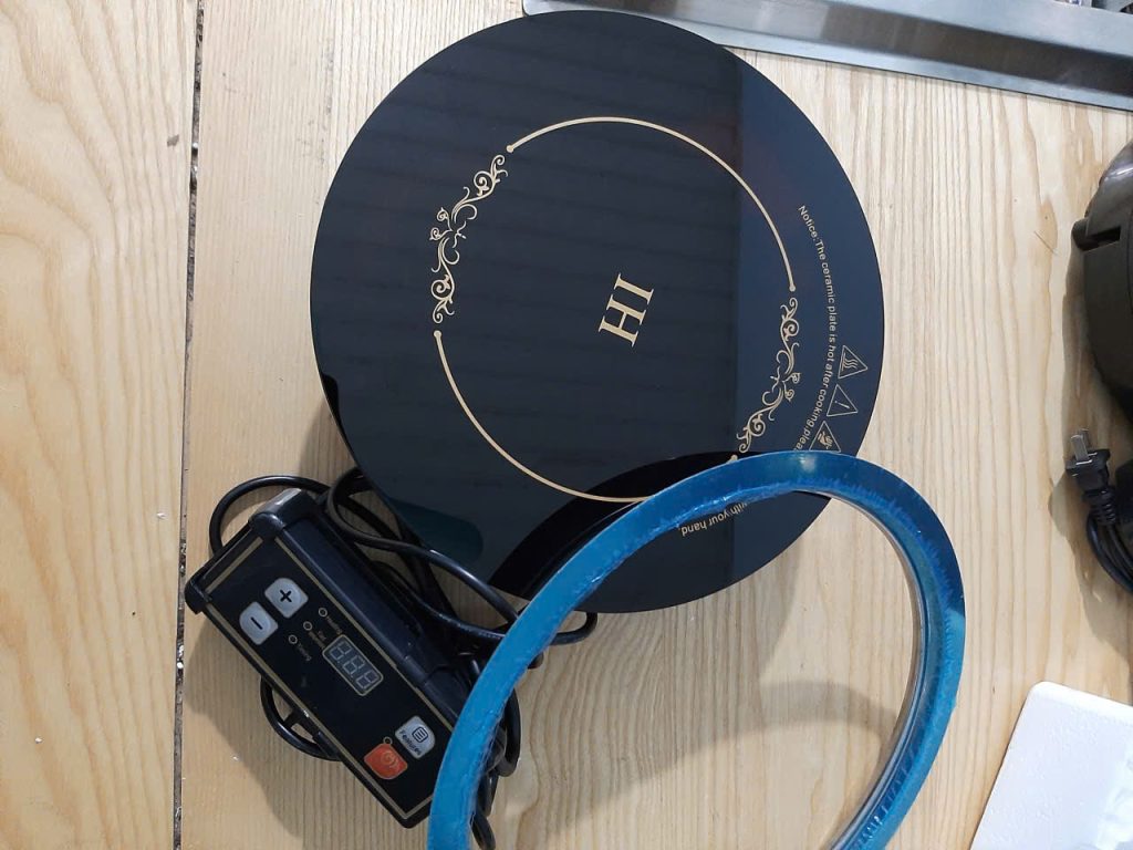 Bếp điện từ âm bàn mini 800w cho quán lẩu chay cho nhà hàng lẩu băng chuyền