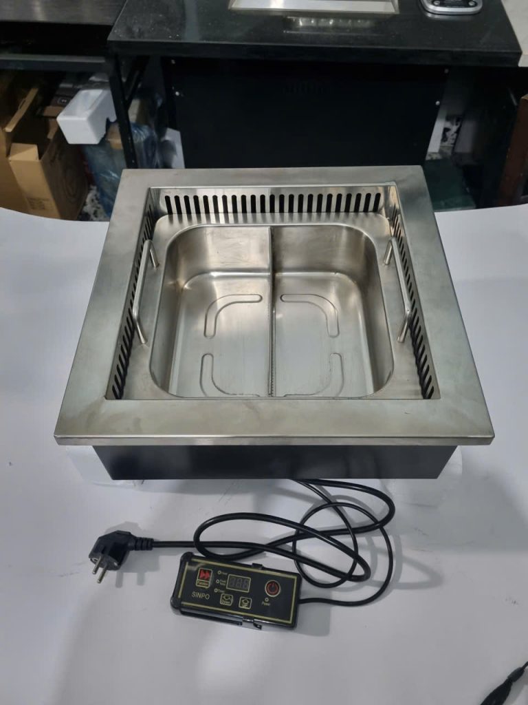 Nồi lẩu 2 ngăn cho bếp từ vuông, nồi lẩu cho bếp lẩu nướng nhà hàng chất lượng cao