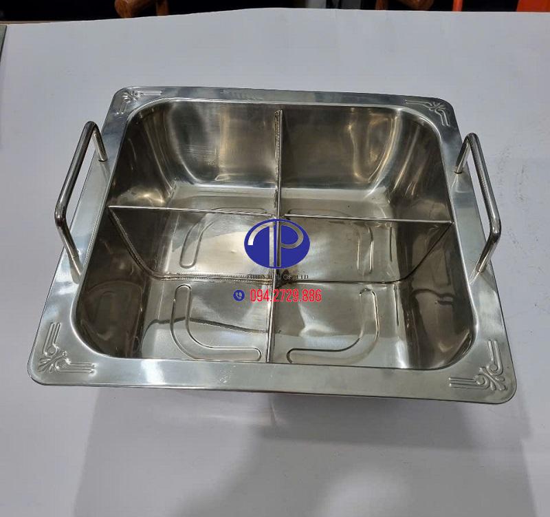 Ưu điểm nổi bật của bếp từ lẩu 4 ngăn vuông được sử dụng trong nhà hàng, quán ăn