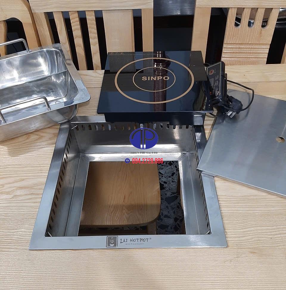 Vì sao bếp từ lẩu 2 ngăn vuông được nhiều quán lẩu lựa chọn