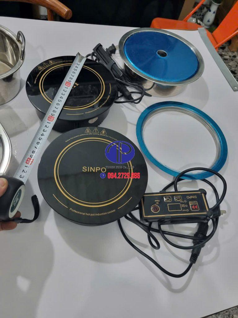 Bếp từ tròn 4 ngăn sử dụng cho bàn ăn 4 - 6 người