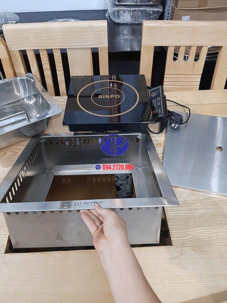 Giới thiệu bếp lẩu vuông 4 ngăn