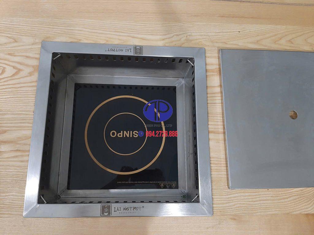 Mặt bếp làm bằng kính cường lực có độ bền tốt