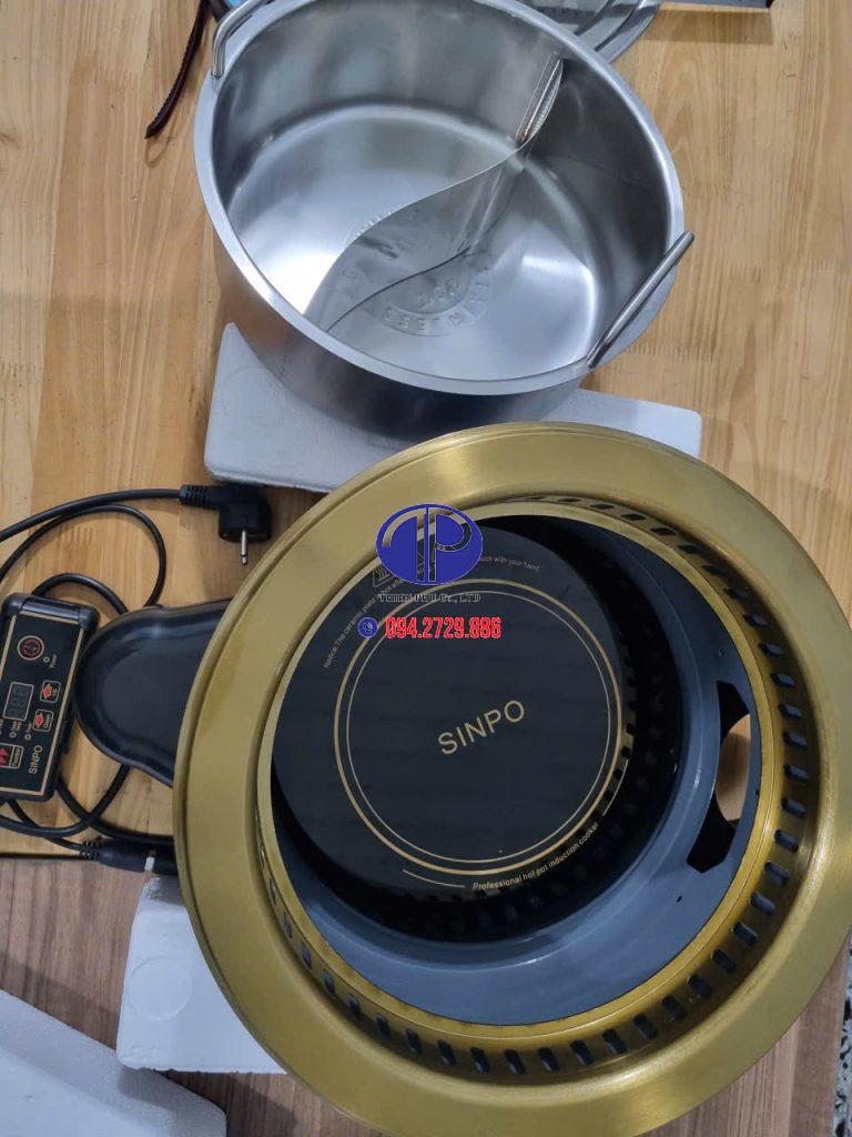 Thông tin bếp lẩu tròn 2 ngăn