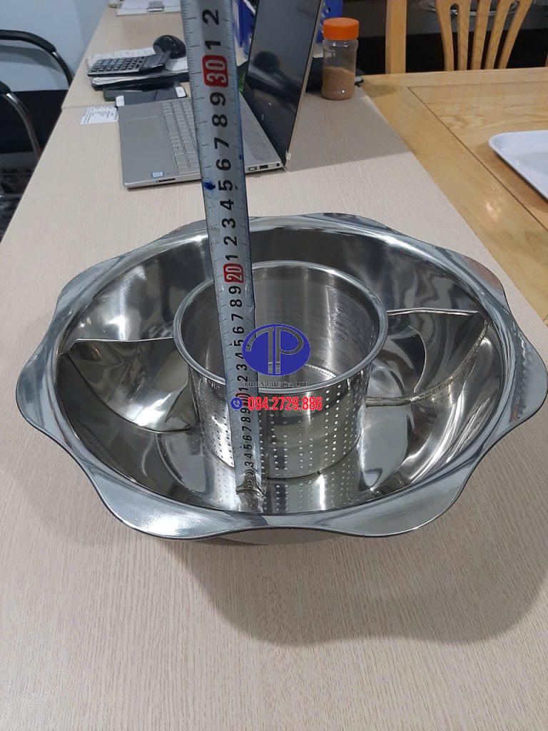 Thông tin chi tiết bếp lẩu 3 ngăn âm bàn tròn