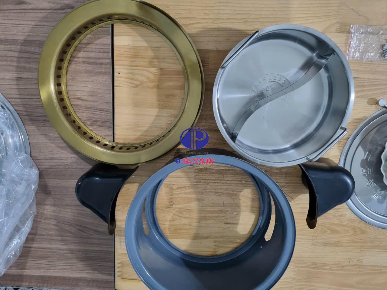 Bộ bếp lẩu 2 ngăn nhà hàng cao cấp, sang trọng
