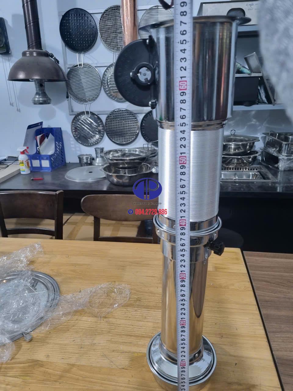 Kích thước ống hút khói BBQ bếp lẩu nướng
