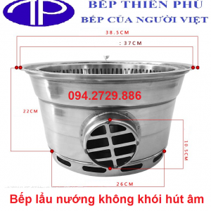 Bếp lẩu nướng không khói hút âm giá rẻ ở Hà Nội - Hồ Chí Minh