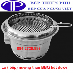Lò bếp nướng than BBQ hút khói dưới Hàn Quốc giá rẻ Hà Nội - HCM