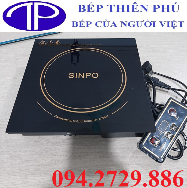 Bếp từ lẩu âm bàn vuông Sinpo công suất 3000w chất lượng cao, giá tốt nhất Sài Gòn