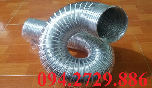 Ống gió nhôm mềm chịu nhiệt độ cao D100 D125 D150 D200 D250 D300 giá tốt tại Hồ Chí Minh - Hà Nội