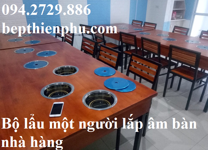 Bộ lẩu một người lắp âm bàn nhà hàng giá tốt nhất Hà Nội - HCM
