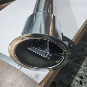 Ống cứng hút khói tại bàn nướng Hàn Quốc sử dụng hộp dây cáp