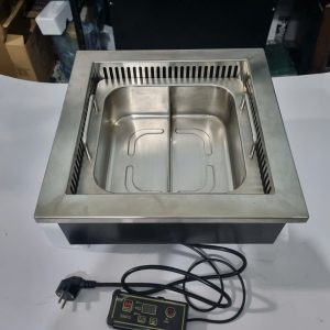 Nồi lẩu 2 ngăn cho bếp từ vuông, nồi lẩu cho bếp lẩu nướng nhà hàng chất lượng cao