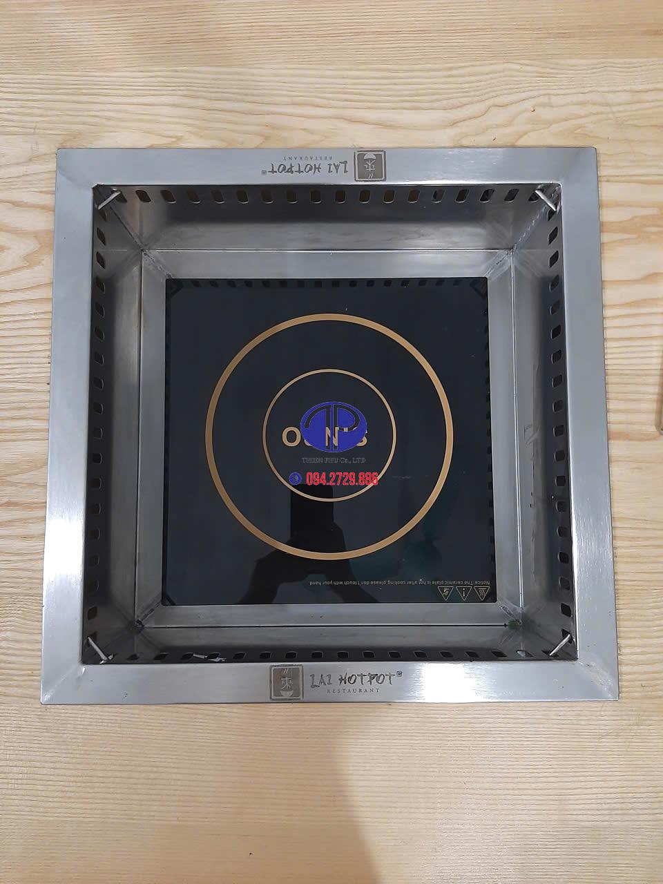 Bếp từ vuông 2000w âm bàn – Xu hướng thiết bị nhà hàng hiện đại